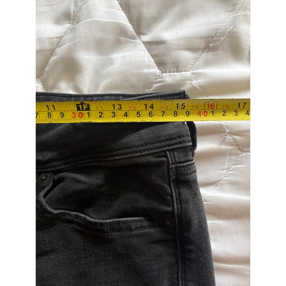 American‎ Eagle Outfitters Womens Black Flare Jeans Size 8 Regular Stretch AE - Picture 7 of 9